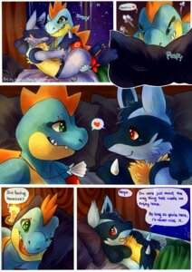 Rating: Safe Score: 0 Tags: after_sex anthro black_body black_fur blue_body blue_fur blue_skin canid canine comic croconaw dialogue digital_media_(artwork) duo e621 english_text fan_character fur generation_2_pokemon generation_4_pokemon haychel heart_symbol leon_(haychel) lucario male male/male mammal multiple_scenes nintendo pictographics pokemon pokemon_(species) pokemon_mystery_dungeon romantic romantic_ambiance romantic_couple semi-anthro slydragoon16 spike_chunsoft text totodile vagus_(haychel) yellow_body yellow_fur User: bunchy7s