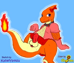 Rating: Explicit Score: 0 Tags: anthro anus balls beige_skin blue_eyes charem charmeleon closed_mouth clothes collar color crossdressing fire kahei_yattsu looking_at_viewer male male_only multiple_males nintendo open_eyes orange_skin penis pok&eacute;mon_(species) pokemon pokemon_(species) rule34 sitting skirt tail tail_fire testicles User: bunchy7s
