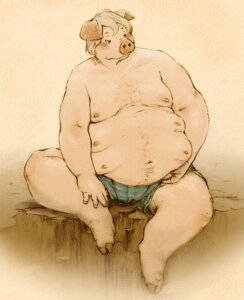 Rating: Safe Score: 0 Tags: blonde_hair blue_eyes bottomwear brown_background clothed clothing denim denim_bottomwear denim_clothing domestic_pig e621 graphite_(artwork) hair jeans kunugi looking_away male mammal mixed_media moobs multimoobs nipples overweight overweight_male painting_(artwork) pants pink_body pink_skin shorts simple_background sitting solo suid suine sus_(pig) teal_bottomwear teal_clothing topless traditional_media_(artwork) traditional_painting_(artwork) traditional_watercolor_(artwork) watercolor_(artwork) User: bunchy7s