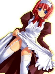 Rating: Explicit Score: 0 Tags: apron blue_eyes blush dress dress_lift female garter_belt hisui hisui_(tsukihime) lingerie maid maid_headdress panties red_hair rule34 skirt skirt_lift solo thighhighs tsukihime type-moon underwear white_legwear white_panties white_thighhighs User: bunchy7s