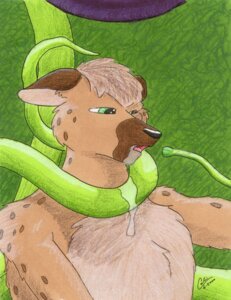 Rating: Safe Score: 0 Tags: ambiguous_gender asphyxiation choking dripping e621 eggplant food forced fruit green_eyes guppy_(artist) hyena male mammal plant plant_tentacles root solo spotted_hyena stuck tentacles trapped User: bunchy7s
