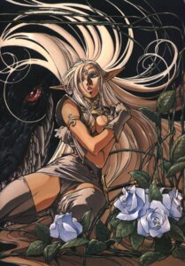 Rating: Questionable Score: 0 Tags: accessory armband art_nouveau big_breasts boots bottomwear breasts cleavage clothed clothing dark_body dark_skin dragon duo e621 elf female flower footwear gloves green_eyes hair handwear headband hi_res holding_breast humanoid humanoid_pointy_ears izubuchi_yutaka kneeling legwear long_hair melee_weapon miniskirt mythological_creature mythological_scalie mythology narse_(lodoss) open_mouth pirotess plant pointy_ears record_of_lodoss_war rose_(flower) scalie scan shoes skirt solo_focus sword thick_thighs thigh_boots thigh_highs upskirt weapon white_flower white_hair white_rose User: bunchy7s