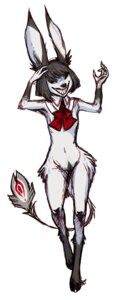 Rating: Questionable Score: 0 Tags: anthro breasts chi_(maelice) e621 evil_grin female hair hooves long_ears looking_at_viewer maelice mammal nude ribbons slim small_breasts smile solo User: bunchy7s