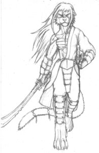 Rating: Safe Score: 0 Tags: 2012 anthro armor black_and_white e621 felid female frostwyrm102 hi_res holding_melee_weapon holding_object holding_sword holding_weapon looking_at_viewer mammal melee_weapon monochrome simple_background solo sword tail warrior weapon white_background User: bunchy7s