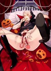 Rating: Explicit Score: 0 Tags: anal anal_insertion ass axis_powers_hetalia bed boots bottomless candy candy_cane costume gilbert_weillschmidt halloween highres insertion male male_only prussia_(hetalia) red_eyes rule34 solo solo_male User: bunchy7s