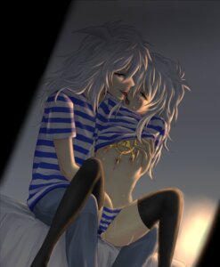 Rating: Explicit Score: 0 Tags: blood blush femboy gay jeans male panties rule34 ryou_bakura selfcest silver_hair striped striped_panties tears thighhighs underwear yami_bakura yaoi yu-gi-oh! yuu-gi-ou_duel_monsters zettai_ryouiki User: bunchy7s