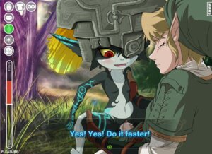 Rating: Explicit Score: 0 Tags: 1boy 1girls bcs english_text female imp_midna link link_(twilight_princess) male midna nintendo rule34 sex straight_hair text the_legend_of_zelda twilight_princess zone User: bunchy7s
