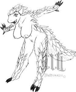 Rating: Questionable Score: 0 Tags: anthro big_breasts biped black_and_white breasts claws e621 female graphite_(artwork) illuminatii looking_at_viewer mammal monochrome nipples nude open_mouth pangolin pubes raima scales simple_background solo standing tail traditional_media_(artwork) watermark white_background User: bunchy7s