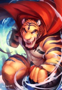 Rating: Safe Score: 0 Tags: 2014 abs anthro armor barazoku belt biceps big_muscles biped black_body black_fur blue_eyes build_tiger build_tiger_(character) bulge cape clothed clothing e621 fangs felid fur gloves grin handwear looking_at_viewer male mammal markings muscular muscular_anthro muscular_male nipples null-ghost open_belt open_mouth orange_body orange_fur pantherine pecs pose smile solo standing stripes teeth thong tiger tongue topless topless_anthro topless_male underwear wardrobe_malfunction white_body white_fur User: bunchy7s