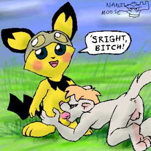 Rating: Explicit Score: 0 Tags: 2boys anthro furry male male_only nanimoose nintendo pichu pokemon rule34 tagme User: bunchy7s