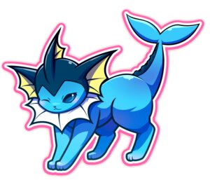Rating: Safe Score: 0 Tags: ambiguous_gender blush e621 eeveelution feral generation_1_pokemon nintendo one_eye_closed outline pokemon pokemon_(species) rag._(artist) simple_background solo tail vaporeon white_background wink User: bunchy7s