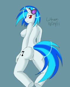 Rating: Explicit Score: 0 Tags: 2011 4:5 anthro anthrofied blue_background blue_hair breasts butt cutie_mark e621 equid equine eyewear female friendship_is_magic fur genitals goggles hair hasbro hi_res horn long_hair looking_at_viewer looking_back luthien mammal my_little_pony mythological_creature mythological_equine mythology nipples red_eyes short_hair simple_background solo sunglasses tail unicorn vinyl_scratch_(mlp) vulva white_body white_fur User: bunchy7s