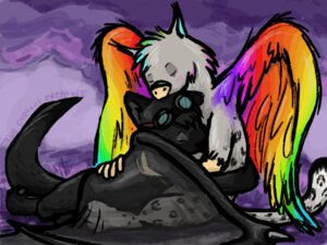 Rating: Safe Score: 0 Tags: 4:3 ambiguous_gender anthro avian beak cuddling dragon duo e621 eli_(hyena) eyewear feathered_wings feathers feral goggles gryphon hyena kaaryn mammal mythological_avian mythological_creature mythological_scalie mythology scalie spotted_hyena tail the_curious_creature wings User: bunchy7s