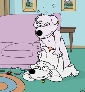 Rating: Explicit Score: 0 Tags: 2boys brian_griffin collar cum cum_on_back cum_on_body drunk ear_piercing earrings family_guy hot_dogging incest jasper_(family_guy) male male_only nanimoose orgasm penis rule34 tagme wine wine_glass yaoi User: bunchy7s