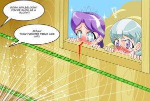 Rating: Safe Score: 0 Tags: 2012 alternate_species blood blush bodily_fluids boxing comic crown dialogue diamond_tiara_(mlp) duo e621 english_text exclamation_point eyewear female friendship_is_magic glasses hair hasbro headgear human humanized looking_at_another mammal multicolored_hair my_little_pony nosebleed not_furry open_mouth peeping pugilismx pupils rope silver_spoon_(mlp) sport star_pupils sweat symbol-shaped_pupils text tiara two_tone_hair unusual_pupils window young User: bunchy7s
