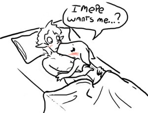 Rating: Explicit Score: 0 Tags: 1boy 1other ambiguous_gender anthro bed blush dwarf_fortress elf english_text in_bed interspecies kobold kobold_(dwarf_fortress) line_art male male/ambiguous pillow rule34 simple_background speech_bubble spot_color tagme white_background User: bunchy7s