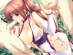Rating: Explicit Score: 0 Tags: ass breasts brown_hair color day dead_or_alive fellatio female handjob human human_only iizuki_tasuku jpeg_artifacts kasumi_(doa) male oral outdoors penis rule34 straight thighhighs uncensored User: bunchy7s