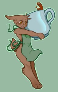 Rating: Safe Score: 0 Tags: ambiguous_gender anthro apron beverage blush brown_body brown_fur clothing coffee container cup e621 food fur holding_container holding_cup holding_object lagomorph leporid mammal merriberry micro open_mouth orange_eyes rabbit solo surprised tail User: bunchy7s Rating: Safe Score: 0 Tags: ambiguous_gender anthro apron beverage blush brown_body brown_fur clothing coffee container cup e621 food fur holding_container holding_cup holding_object lagomorph leporid mammal merriberry micro open_mouth orange_eyes rabbit solo surprised tail User: bunchy7s