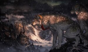 Rating: Safe Score: 0 Tags: ambiguous_gender anthro balaa canid canine canis collar crouching detailed detailed_fur digitigrade duo e621 fur high_place landscape mammal outside scenery_porn snow snowing tail werewolf_calendar wolf yellow_eyes User: bunchy7s