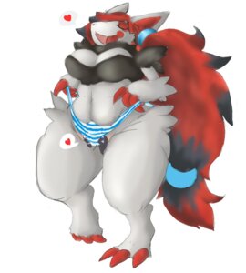 Rating: Questionable Score: 0 Tags: 2012 anthro anthro_on_feral bestiality breasts canid canine clothing duo e621 female feral generation_5_pokemon heart_symbol inside_clothing inside_underwear mammal manasan micro nintendo panties pokemon pokemon_(species) simple_background slightly_chubby thick_thighs underwear white_background wide_hips zoroark User: bunchy7s