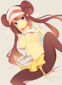 Rating: Questionable Score: 0 Tags: bad_id black_legwear blue_eyes breasts brown_hair double_bun female female_only human legwear_under_shorts long_hair mmco navel nintendo nipples no_bra pantyhose pokemon pokemon_bw2 raglan_sleeves rosa_(pokemon) rule34 shirt_lift shorts solo tied_hair twintails visor_cap User: bunchy7s
