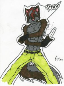 Rating: Safe Score: 0 Tags: 3:4 abs anthro belt biped black_clothing black_handwear blue_eyes bottomwear brown_body brown_fur canid canine canis clothed clothing countershade_arms countershade_face countershade_tail countershading crossed_arms dancing e621 fingerless_gloves fluffy fluffy_tail front_view full-length_portrait fur gloves green_bottomwear green_clothing grey_body grey_countershading grey_fur grey_hair hair handwear hi_res looking_at_viewer male mammal marker_(artwork) multicolored_hair pants pink_nose portrait red_hair sean_leshane signature simple_background smile smirk solo spread_legs spreading standing tail topless traditional_media_(artwork) two_tone_hair white_background wide_stance wolf User: bunchy7s