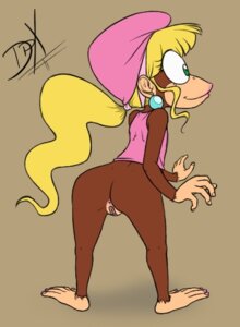 Rating: Explicit Score: 0 Tags: 1girls ape blonde_hair bottomless dixie_kong donkey_kong_(series) female female_only furry haplorhine kong mammal monkey monkey_feet monkey_girl nintendo prehensile_feet primate pussy rule34 solo User: bunchy7s