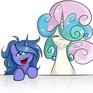 Rating: Safe Score: 0 Tags: 1:1 bedhead blue_eyes blue_hair blush digital_media_(artwork) duo e621 equid equine eyes_closed female feral friendship_is_magic hair hasbro horn kloudmutt mammal messy_hair multicolored_hair my_little_pony mythological_creature mythological_equine mythology open_mouth princess princess_celestia_(mlp) princess_luna_(mlp) rainbow_hair royalty sibling_(lore) simple_background sister_(lore) sisters_(lore) unicorn white_background User: bunchy7s