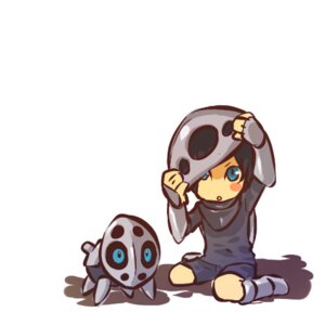 Rating: Safe Score: 0 Tags: 1:1 alternate_species aron blue_eyes cosplay duo e621 feral generation_3_pokemon hair hitec human humanized male mammal nintendo pokemon pokemon_(species) short_hair simple_background white_background User: bunchy7s