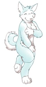 Rating: Safe Score: 0 Tags: 4_toes anklet anthro biped blue_body blue_fur breasts canid canine canis covering covering_breasts covering_crotch covering_self digital_drawing_(artwork) digital_media_(artwork) domestic_dog e621 ear_piercing eyes_closed feet female fur husky jewelry mammal necklace nordic_sled_dog on_one_leg piercing raised_tail shy simple_background sketch smile solo spitz standing tail toes white_background white_body white_fur zaush User: bunchy7s
