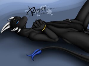 Rating: Explicit Score: 0 Tags: anthro biped black_body blue_eyes blush bodily_fluids bracelet breasts dragon e621 female genital_fluids genitals horn jewelry kurtassclear looking_at_viewer lying mythological_creature mythological_scalie mythology non-mammal_breasts nude on_back pinup pose rarenth_(zoloth) scalie solo tail vaginal_fluids vulva User: bunchy7s