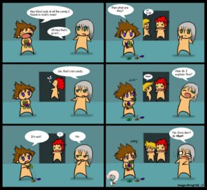 Rating: Questionable Score: 0 Tags: axel_(kingdom_hearts) comic disney kingdom_hearts luigi male male_only mario_(series) riku roxas rule34 sora sora_(kingdom_hearts) square_enix straight_hair weegee User: bunchy7s