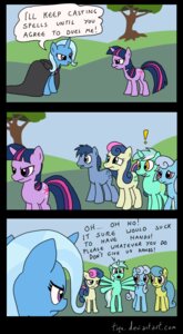 Rating: Safe Score: 0 Tags: 2012 alicorn_amulet blue_eyes blue_hair bonbon_(mlp) comic cutie_mark dialogue e621 earth_pony english_text equid equine exclamation_point female feral friendship_is_magic fur group hair hasbro horn horse lyra_heartstrings_(mlp) mammal multicolored_hair my_little_pony mythological_creature mythological_equine mythology outside plant pony purple_body purple_eyes purple_fur purple_hair quadruped tail text tifu tree trixie_(mlp) twilight_sparkle_(mlp) two_tone_hair unicorn yellow_eyes User: bunchy7s