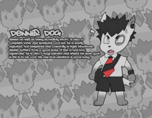 Rating: Safe Score: 0 Tags: accessory anthro bag barkin_mad biography bottomwear bull_terrier canid canine canis clothing dennis_the_dog domestic_dog e621 english_text hair hunting_dog male mammal necktie pupils school_uniform shorts slit_pupils smokyjai solo spiky_hair terrier text uniform young young_anthro young_male User: bunchy7s