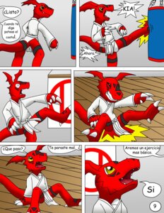 Rating: Safe Score: 0 Tags: absurd_res ambiguous_gender anthro bandai_namco claws comic dialogue digimon digimon_(species) digital_media_(artwork) e621 guilmon hector21314 hi_res inverted_zero_unit karate markings scalie solo spanish_text symbol tail text toe_claws translated yellow_eyes zero_unit User: bunchy7s