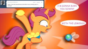 Rating: Safe Score: 0 Tags: 16:9 angry comic duo e621 equid equine female feral food friendship_is_magic fruit hasbro horn jananimations lemon mammal my_little_pony mythological_creature mythological_equine mythology parasprite_(mlp) plant scootaloo_(mlp) smile tumblr unicorn widescreen young User: bunchy7s Rating: Safe Score: 0 Tags: 16:9 angry comic duo e621 equid equine female feral food friendship_is_magic fruit hasbro horn jananimations lemon mammal my_little_pony mythological_creature mythological_equine mythology parasprite_(mlp) plant scootaloo_(mlp) smile tumblr unicorn widescreen young User: bunchy7s