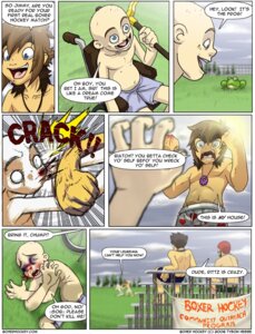 Rating: Questionable Score: 0 Tags: 2006 abuse amphibian blood bodily_fluids boxer_hockey cane charlie_packer clothed clothed_human clothed_male clothing comic dialogue digital_media_(artwork) duo e621 english_text frog grandfathered_content group human humor male male_human mammal not_furry punch rittz_tibbits skip_matthews speech_bubble text tyson_hesse url vehicle violence wheelchair User: bunchy7s