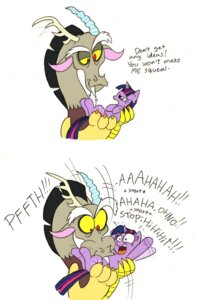 Rating: Safe Score: 0 Tags: beard blowing_on_stomach chimera comic cutie_mark discord_(mlp) draconequus e621 english_text equid equine facial_hair female feral friendship_is_magic hair hasbro hi_res horn male mammal mickeymonster multicolored_hair my_little_pony mythological_creature mythological_equine mythology purple_eyes quadruped red_eyes tail text tickling tickling_belly two_tone_hair unicorn User: bunchy7s