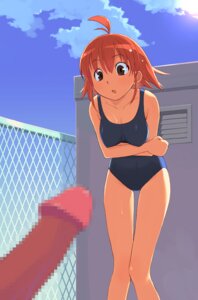 Rating: Explicit Score: 0 Tags: censored cfnm clothed_female_nude_male crossed_arms dark-skinned_male dark_penis dark_skin female interracial leaning_forward male nora_higuma one-piece_swimsuit penis penis_awe red_hair rooftop rule34 school_swimsuit short_hair swimsuit thigh_gap thighs wet User: bunchy7s
