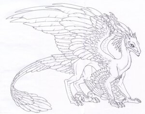 Rating: Safe Score: 0 Tags: 2010 ambiguous_gender black_and_white dragon e621 feathered_dragon feathered_scalie feathered_wings feathers feral hibbary line_art monochrome mythological_creature mythological_scalie mythology scalie simple_background sketch solo tail wings User: bunchy7s