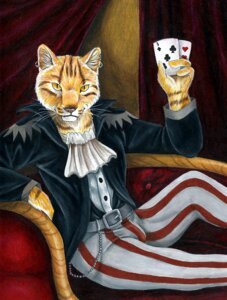 Rating: Safe Score: 0 Tags: anthro arms_bent belt bent_leg biped black_clothing black_topwear bottomwear brown_body brown_fur bulge card clothed clothing clubs_(suit) detailed detailed_background domestic_cat e621 ear_piercing extended_leg felid feline felis fully_clothed fur heart_symbol hearts_(suit) holding_card holding_object inside jacket ladyjekyll looking_at_viewer male mammal orange_body orange_eyes orange_fur pattern_bottomwear pattern_clothing piercing pink_nose playing_card portrait pupils raised_hand resting_arms sitting slit_pupils solo striped_bottomwear striped_clothing stripes suit_symbol tabby_cat three-quarter_portrait three_of_clubs toony topwear traditional_media_(artwork) whiskers white_clothing white_topwear User: bunchy7s Rating: Safe Score: 0 Tags: anthro arms_bent belt bent_leg biped black_clothing black_topwear bottomwear brown_body brown_fur bulge card clothed clothing clubs_(suit) detailed detailed_background domestic_cat e621 ear_piercing extended_leg felid feline felis fully_clothed fur heart_symbol hearts_(suit) holding_card holding_object inside jacket ladyjekyll looking_at_viewer male mammal orange_body orange_eyes orange_fur pattern_bottomwear pattern_clothing piercing pink_nose playing_card portrait pupils raised_hand resting_arms sitting slit_pupils solo striped_bottomwear striped_clothing stripes suit_symbol tabby_cat three-quarter_portrait three_of_clubs toony topwear traditional_media_(artwork) whiskers white_clothing white_topwear User: bunchy7s