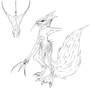Rating: Safe Score: 0 Tags: 2014 anthro chimera claws e621 fur hair hybrid kunako male monochrome nude paws sketch solo User: bunchy7s