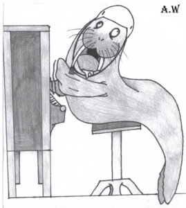 Rating: Safe Score: 0 Tags: ambiguous_gender aquatic armor e621 feral graphite_(artwork) greyscale headgear helmet humor ivxx_chimera_xxvi keyboard_instrument mammal monochrome musical_instrument piano pinniped playing_music playing_piano silly simple_background solo traditional_media_(artwork) upright_piano walrus white_background User: bunchy7s