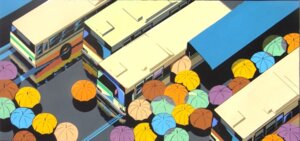Rating: Safe Score: 0 Tags: bus bus_stop commercial_vehicle detailed detailed_background e621 grandfathered_content not_furry public_transportation reflection road shadow snowisland9 tire umbrella vehicle vehicle_for_hire window zero_pictured User: bunchy7s