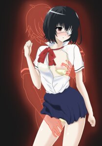 Rating: Explicit Score: 0 Tags: 1boy 1girls another black_hair bra breast_grab breasts clothing eye_patch female male misaki_mei panties red_eyes rule34 schoolgirl skirt small_breasts straight User: bunchy7s