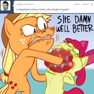 Rating: Safe Score: 0 Tags: 1:1 accessory apple apple_bloom_(mlp) applejack_(mlp) ask_blog ask_jappleack asking bow_(feature) bow_accessory bow_ribbon clothing cowboy_hat cutie_mark dialogue duo e621 earth_pony eating english_text equid equine eyelashes featureless_hands female feral food freckles friendship_is_magic fruit hair hair_accessory hair_bow hair_ribbon hasbro hat headgear headwear horse hotdiggedydemon long_hair mammal my_little_pony plant pony ponytail red_hair ribbons sibling_(lore) sister_(lore) sisters_(lore) tail text toony tumblr user_message username what_has_magic_done yellow_eyes young young_feral User: bunchy7s
