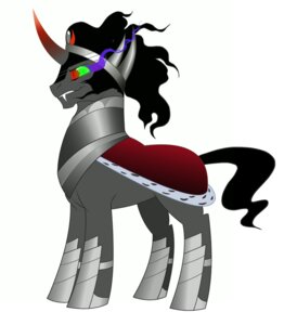 Rating: Safe Score: 0 Tags: 2012 armor black_hair crown e621 equid equine eye_mist fangs feral friendship_is_magic fur grey_body grey_fur hair hasbro headgear horn king_sombra_(mlp) male mammal my_little_pony mythological_creature mythological_equine mythology peachiekeenie quadruped red_eyes royalty side_view smile smirk smoking_eyes solo standing tail teeth unicorn User: bunchy7s