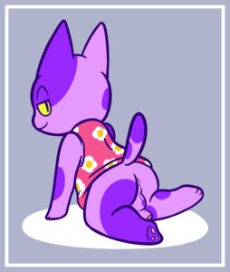 Rating: Explicit Score: 0 Tags: animal_crossing anthro anus backsack balls blue_border bob_(animal_crossing) border butt clothing domestic_cat e621 felid feline felis fiztheancient foreskin genitals looking_at_viewer male mammal nintendo partially_retracted_foreskin penis presenting solo tail User: bunchy7s