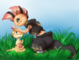 Rating: Safe Score: 0 Tags: anthro blush duo e621 female generation_5_pokemon grass hair male mohawk nintendo outside petting plant pokemon pokemon_(species) sciggle scrafty scraggy smile stranillafennebi tattoo teeth User: bunchy7s