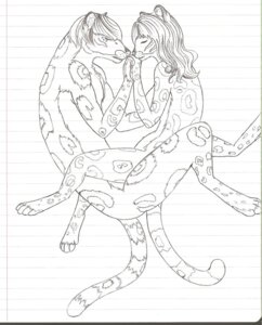 Rating: Questionable Score: 0 Tags: anthro black_and_white breasts digitigrade duo e621 eyes_closed felid female floating hair hand_holding lined_paper long_hair male mammal monochrome nude romantic romantic_couple side_view simple_background sketch spots tail upsidedown-motchi User: bunchy7s